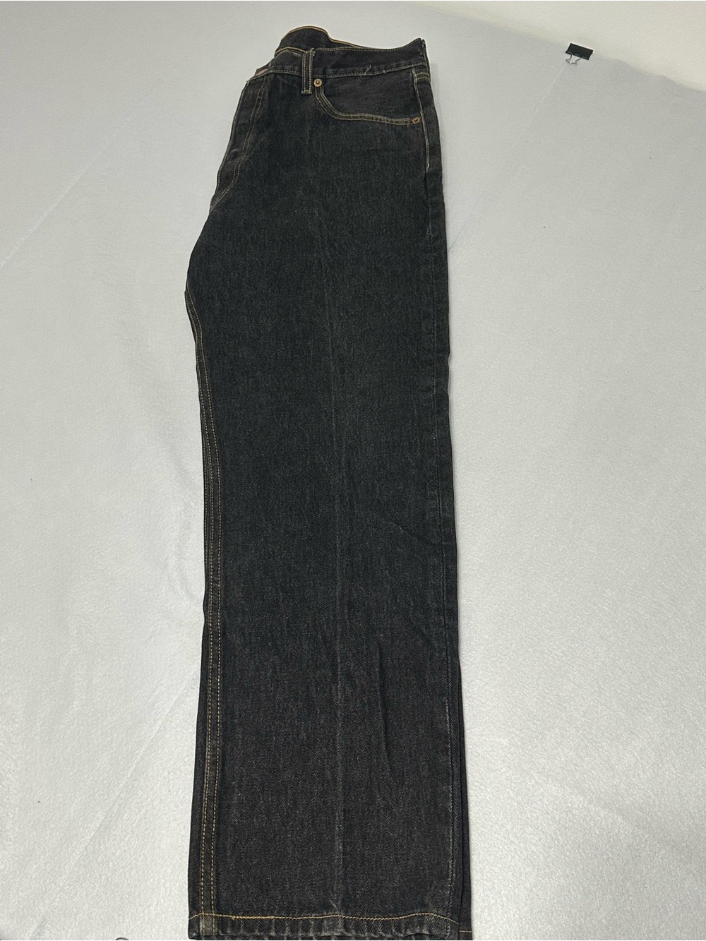 Levi’s 501 Men’s Jeans 36x32 Dark Black Denim Original Fit Straight Leg